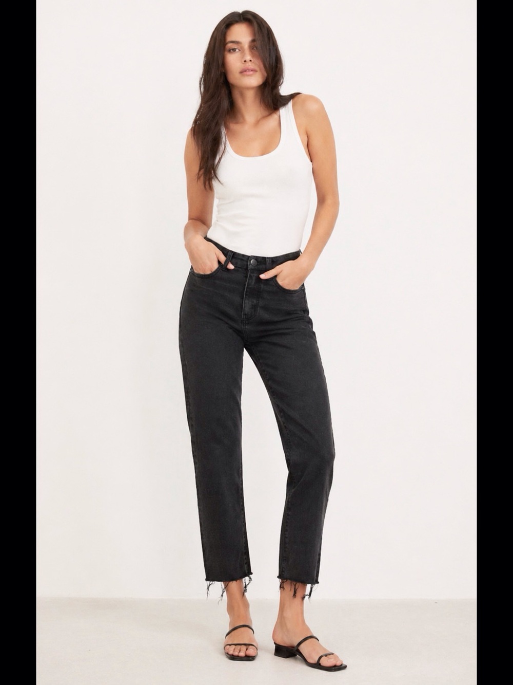 Buckle Black 24 Fit No 35 Cropped Straight Women’s Jeans BBW1075A